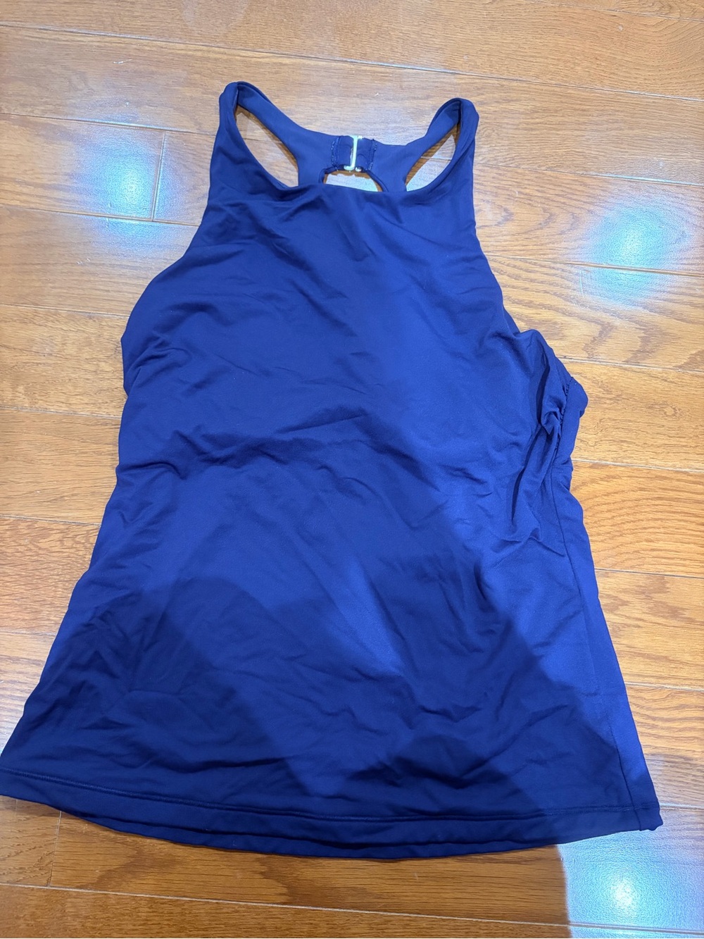 Athleta Deep Navy High-Neck Racerback Tank